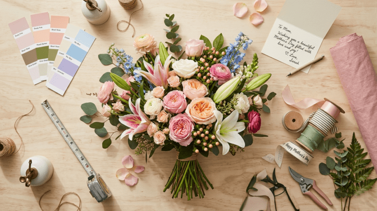 Guide to choosing the perfect Mother’s Day flower arrangement with roses, lilies, and carnations