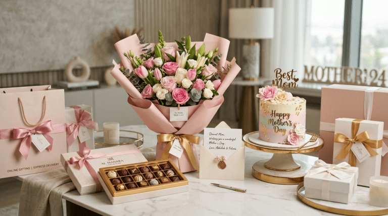 Best Mother’s Day 2026 gift ideas in Qatar including flowers, cakes, and luxury hampers