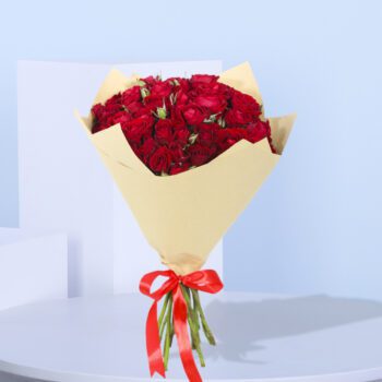 Fiery Red Spray Roses
