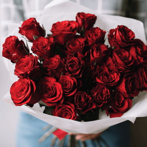 25 luxury red roses 25 Luxury Red Rose Bouquet
