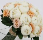 BRIDAL BOUQUET - Peonies with Spray Rose-1