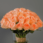 Bunch of Peach Roses-1