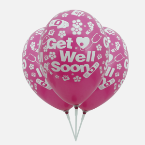 GET WELL SOON BALLOONS PINK