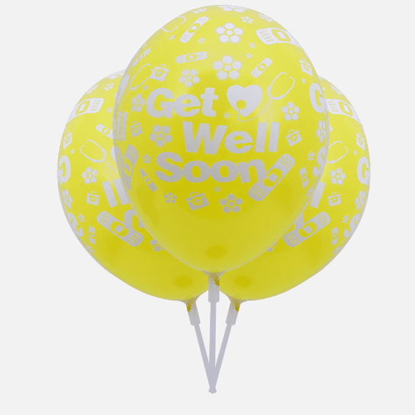 GET WELL SOON BALLOONS YELLOW GET WELL SOON BALLOONS YELLOW