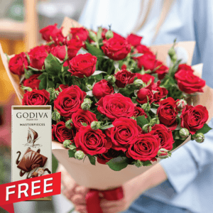 Mix Roses & Spray Roses free godiva