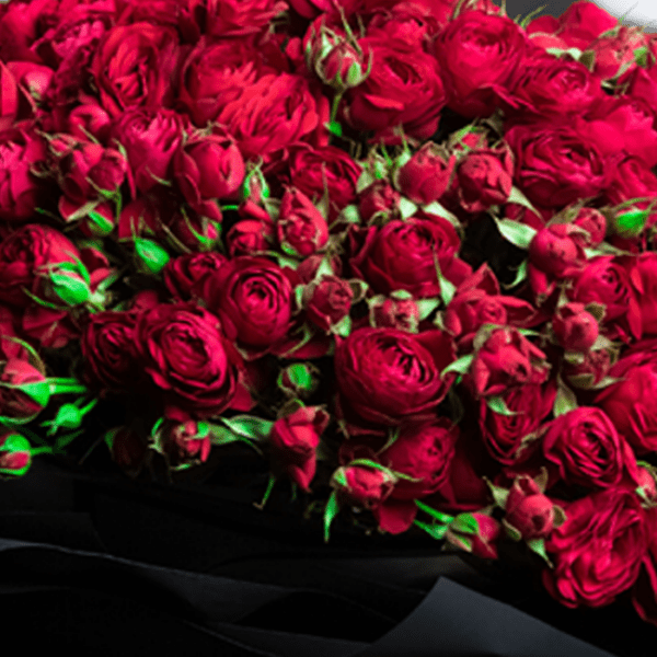 Red Spray Roses in Bouquet