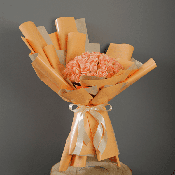bouquet_of_peach_roses Bouquet of Peach Roses