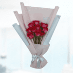 Dark Pink Rose Bouquet Qatar