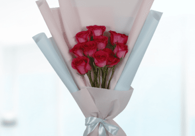 Dark Pink Rose Bouquet