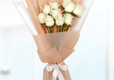 luxury White Rose Bouquet