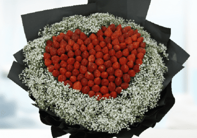 fruit and flower bouquet