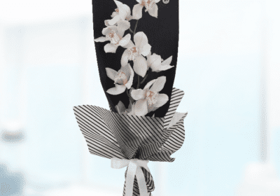 White Cymbidium Bouquet