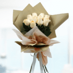 Bunch of Peach Roses