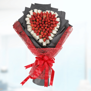 Strawberry Heart Shape Bouquet