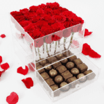 red-roses-with-brownies-chocolate-truffles