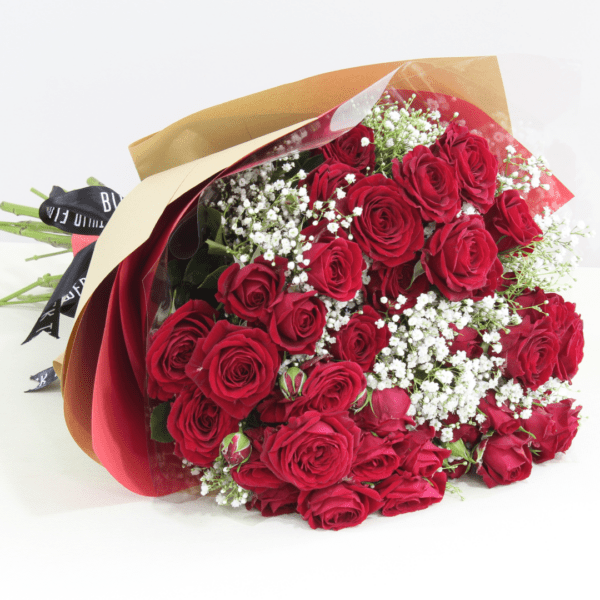 fresh red spray roses