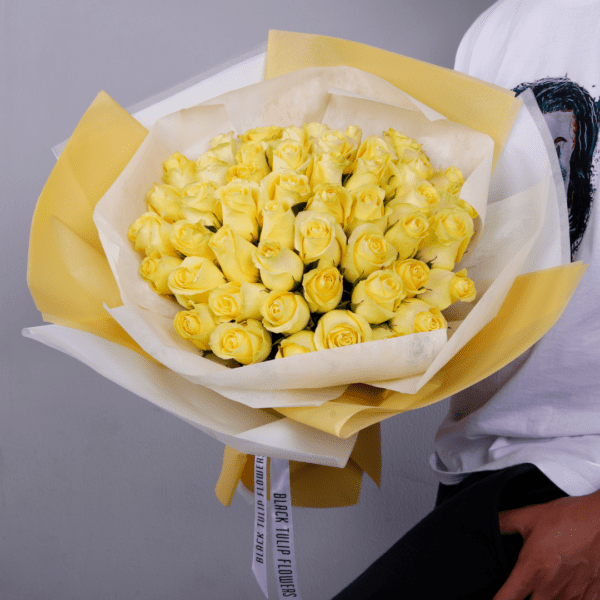 Yellow roses bouquet online delivery