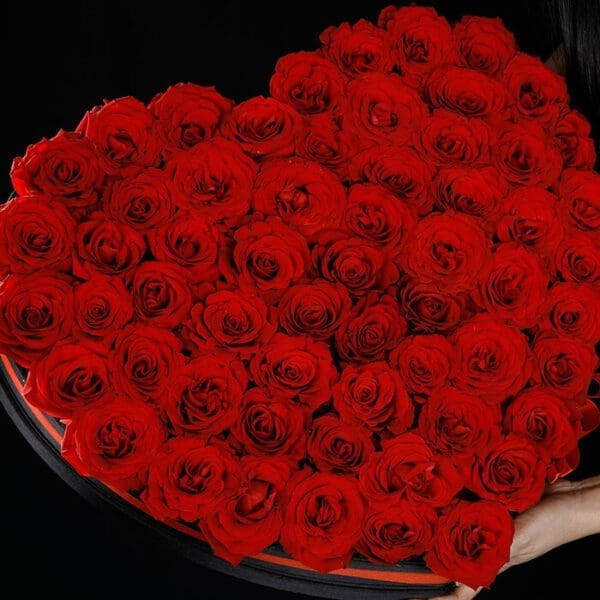 My Heart My Heart flower box by Black Tulip Flowers