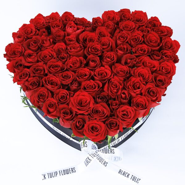 Full of Love flower box by Black Tulip Flowers