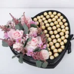 Chocolate Box with Pink Flowers-1