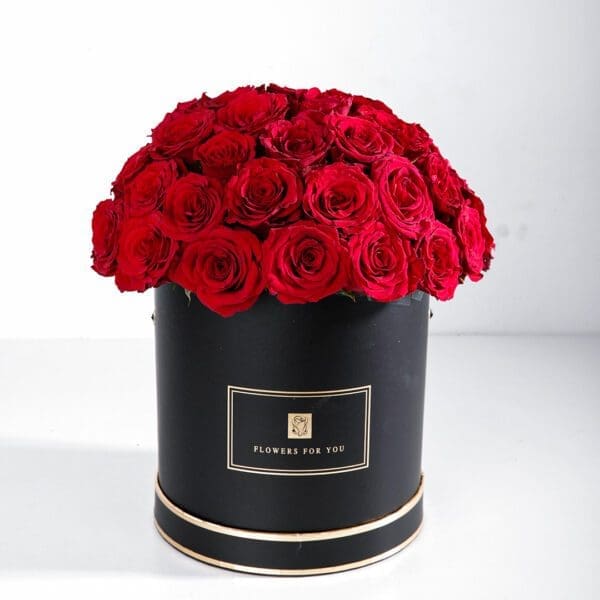 Classic Red (1) Classic Red Floral Box by Black Tulip Flowers