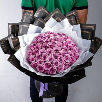 Purple Majesty purple rose bouquet by Black Tulip Flowers