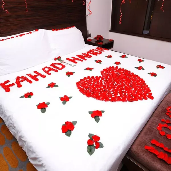 Romantic Surprise flower setup by Black Tulip Flowers