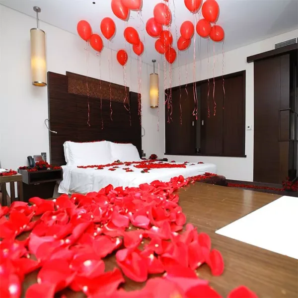 Romantic Surprise flower setup by Black Tulip Flowers
