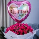 Striking Pink with Happy Valentines Balloon (4)
