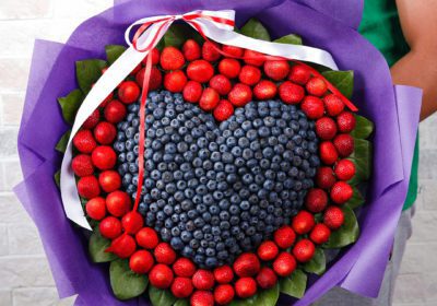 Sweet Love - Fruit Bouquet by Black Tulip Flowers