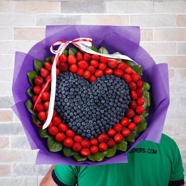 Sweet Love - Fruit Bouquet (2) Sweet Love - Fruit Bouquet by Black Tulip Flowers