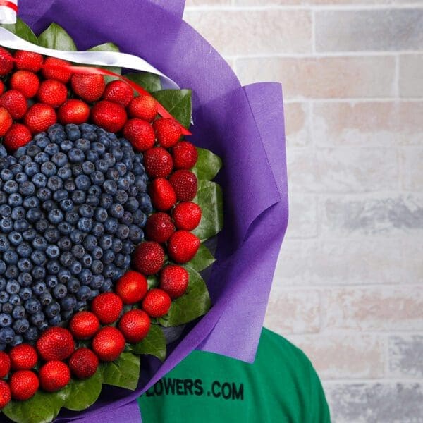 Sweet Love - Fruit Bouquet (4) Sweet Love - Fruit Bouquet by Black Tulip Flowers