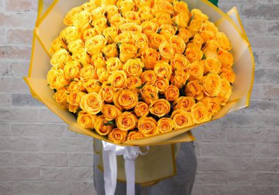Yellow Delight bouquet by Black Tulip Flowers