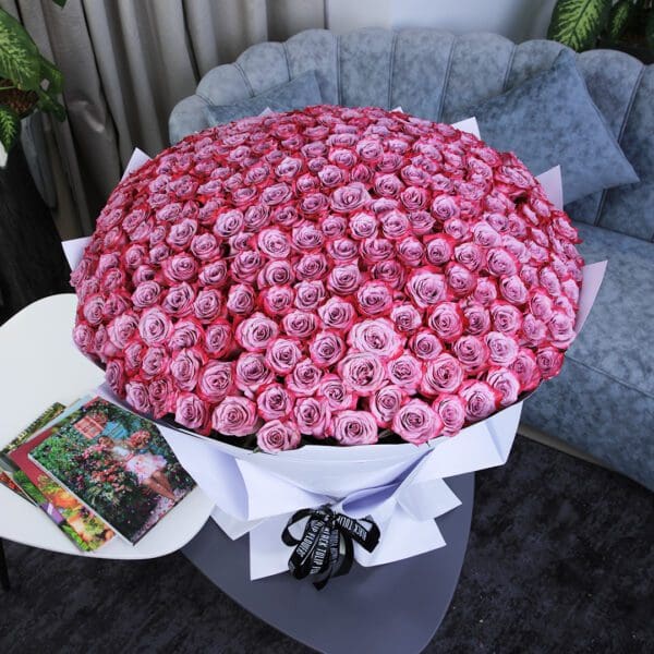 Astounding Deep Purple Bouquet (1) Astounding Deep Purple Bouquet by Black Tulip Flowers