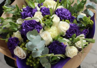Royal Purple Hand-Tied Bouquet