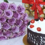 cake chocolate flowers 003