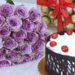 cake chocolate flowers 003