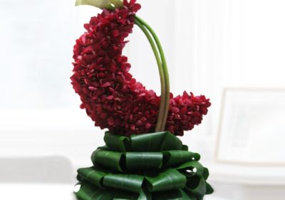 Half Moon flower Decoration red crescent