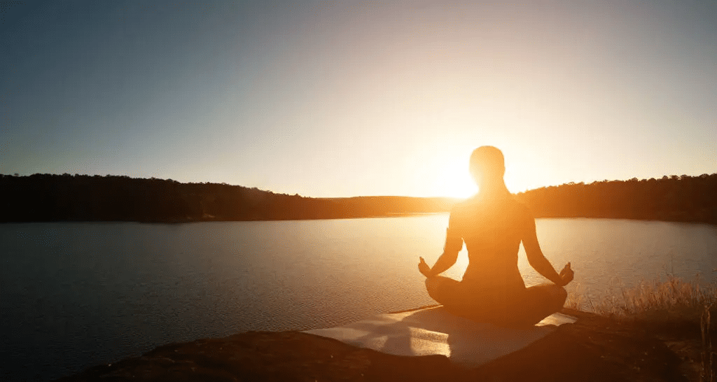 Yoga posing for mental health