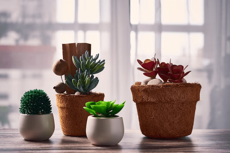 Succulent flowers and plants arrangements