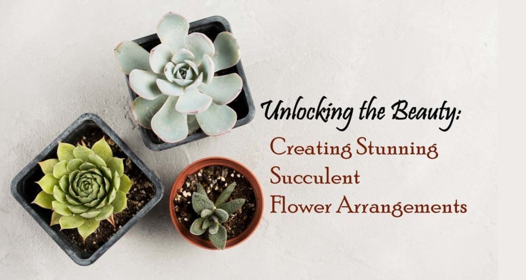 succulent flower arrangement