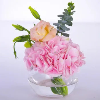 Pink Hydrangea Centerpiece
