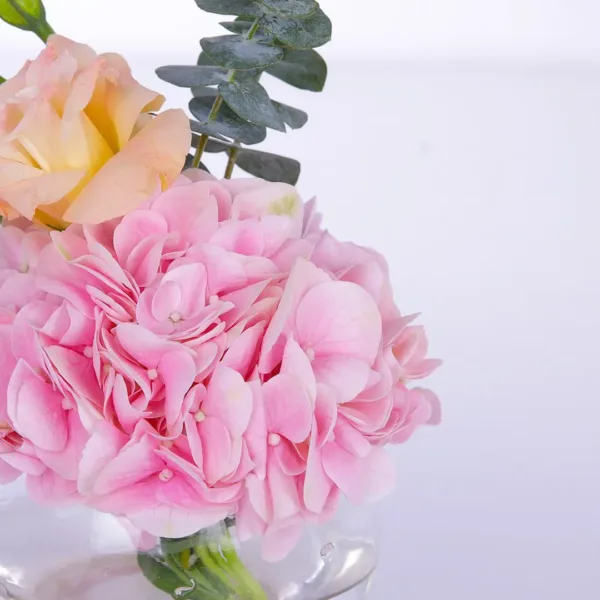 Simply-Pink-Centerpiece-3 Pink Hydrangea Centerpiece