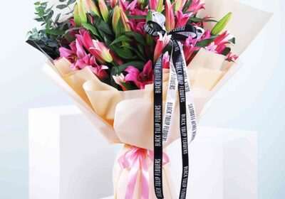 Stargazer Pink Lilies Bouquet Online