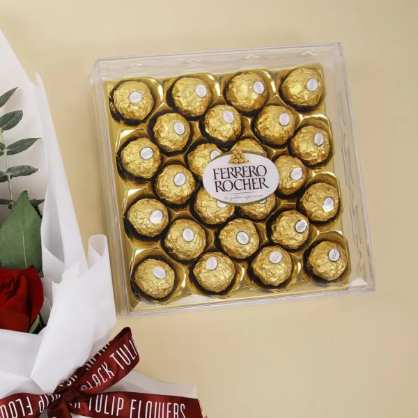 BT_FL_2420 Cutie Bouquet with Ferrero rocher chocolates delivery online