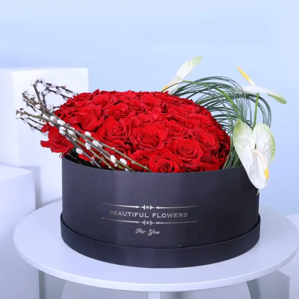 Red Rose Sleek Black | Best Gift For Valentines Day