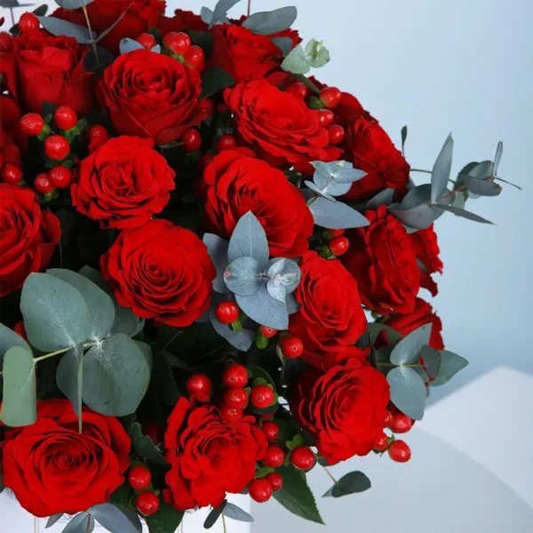 Pure Elegance Red Rose with chocolates