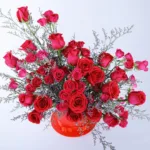 Bright Pink Rose with Patchi