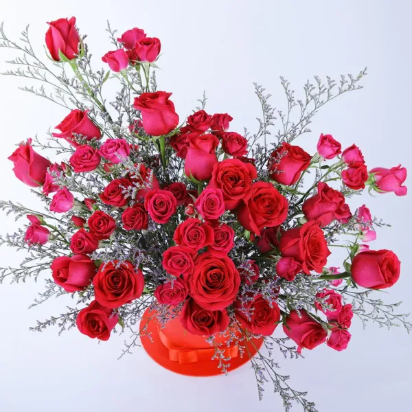 Bright Pink Roses arrangement