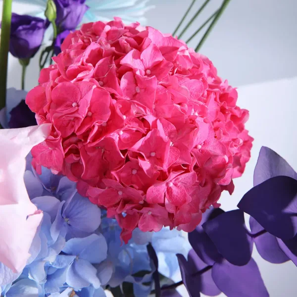 Red Hatbox Mixed Flowers